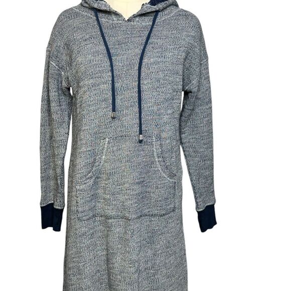 Soft Surroundings Lazy Day Terry Lounge Dress in Navy | XS - Picture 3 of 12